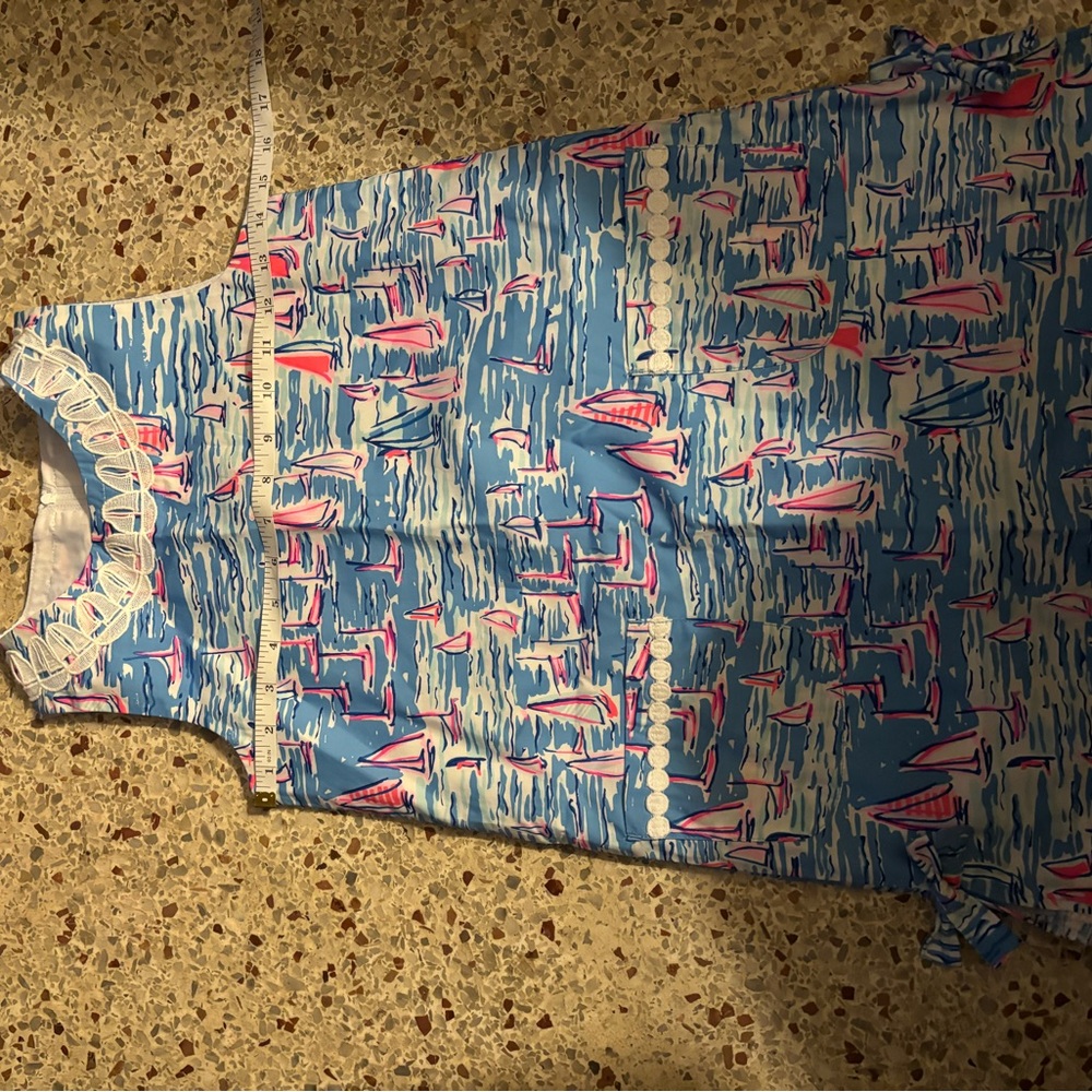 Lilly Pulitzer Zanzibar blue Boatylicious shift dress size 8 - Picture 2 of 8